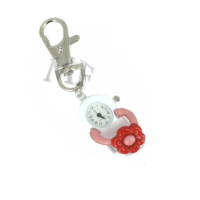 Porte clé montre Tong fleur rose