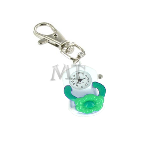 Porte clé montre Tong fleur verte – Image 2