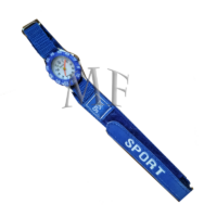 Montre enfant sport Velcro bleu – Image 3
