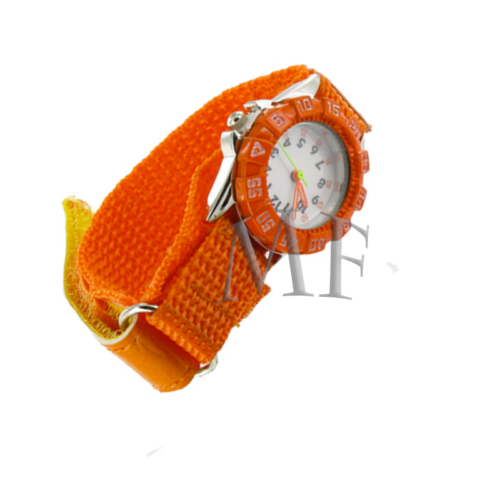 Montre enfant sport Velcro orange – Image 2
