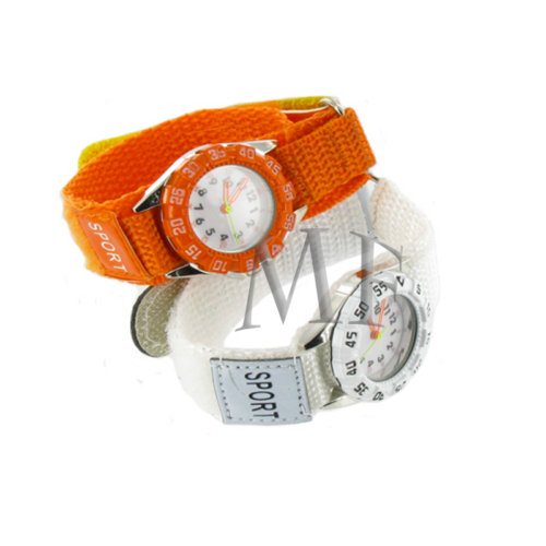 Montre enfant sport Velcro orange – Image 3