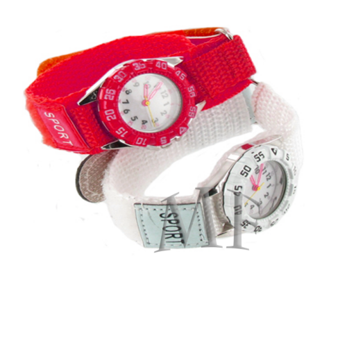 Montre enfant sport Velcro rouge – Image 3