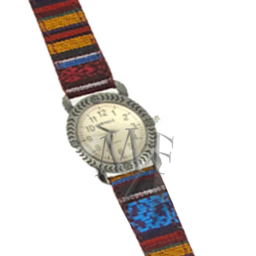 montre femme vintage bracelet tissu western