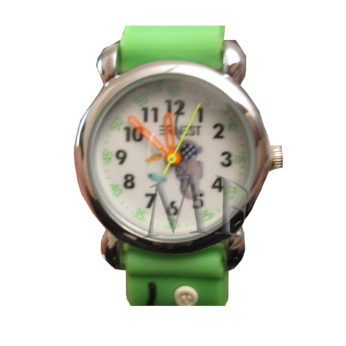 montre enfant motif océan verte