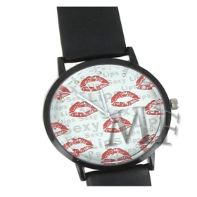 rouge-montre-bracelet-cuir